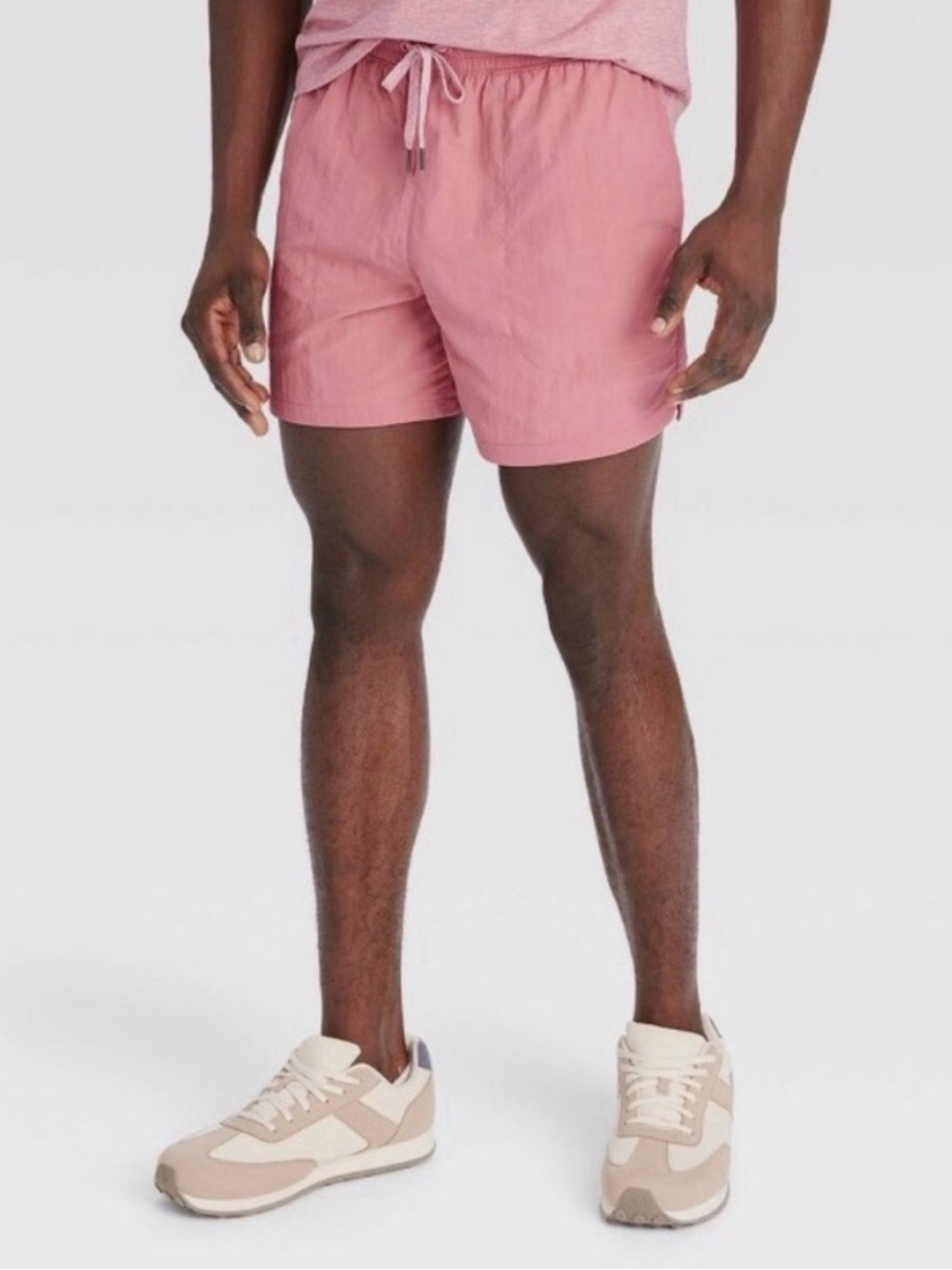 all in motion Men’s Mauve Pink Athletic Drawstring Shorts Medium